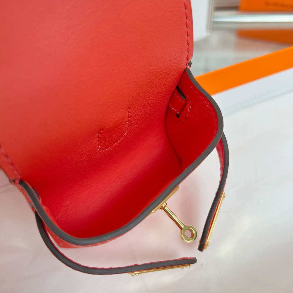 Hermes H084665CK0U Kellyfestival charm Kelly bag charm in Swift calfskin H88910