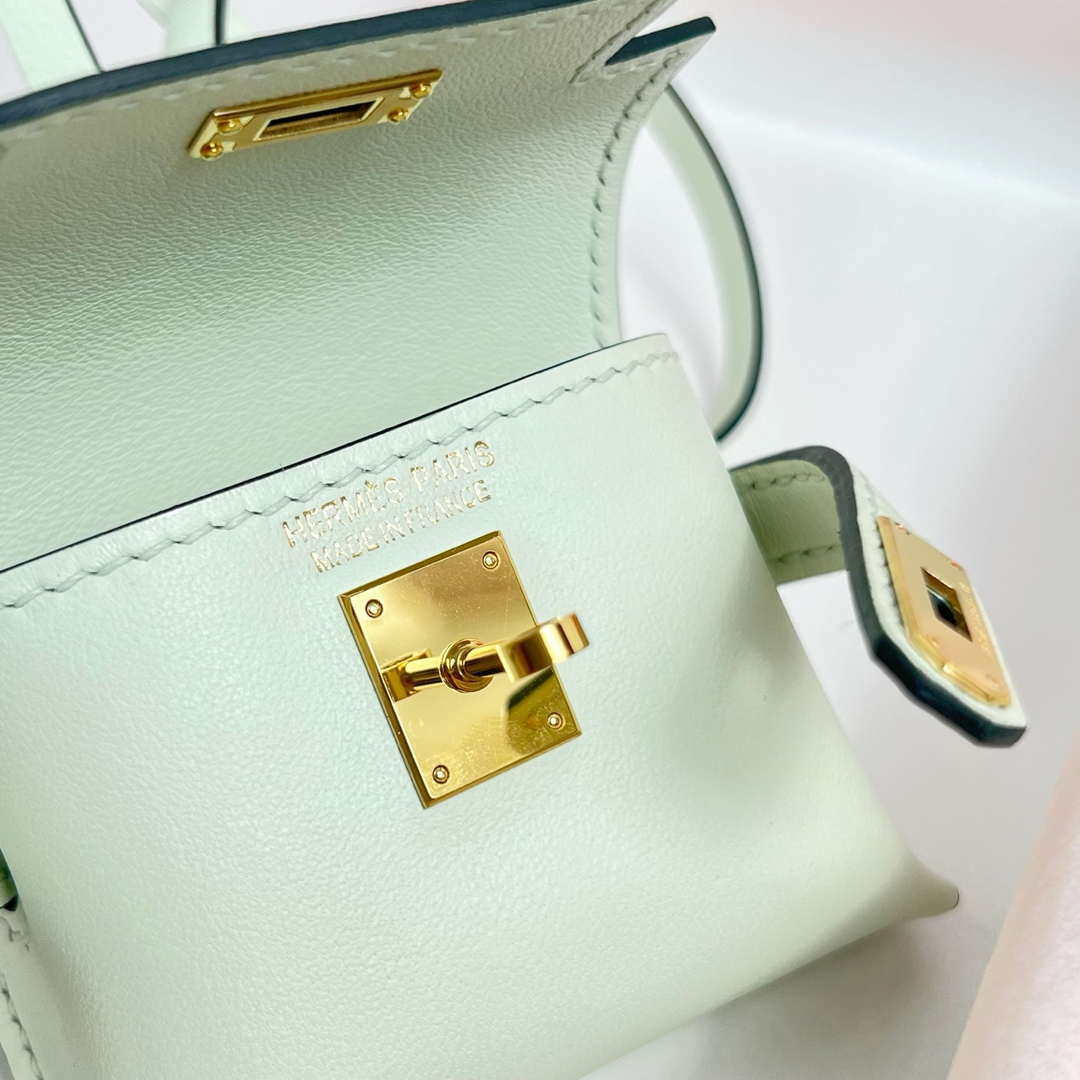 Hermes H084665CK0U Kellyfestival charm Kelly bag charm in Swift calfskin H88911