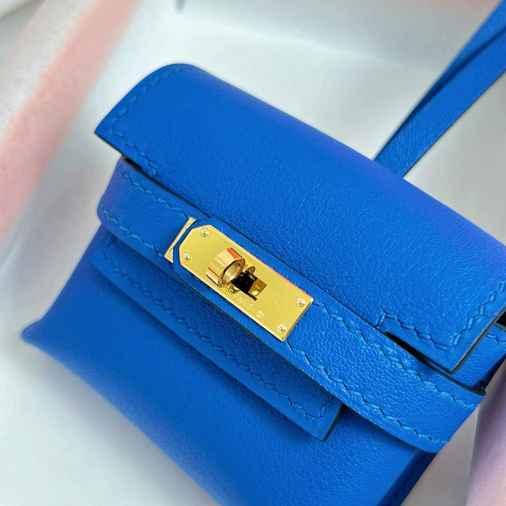 Hermes H084665CK0U Kellyfestival charm Kelly bag charm in Swift calfskin H88912