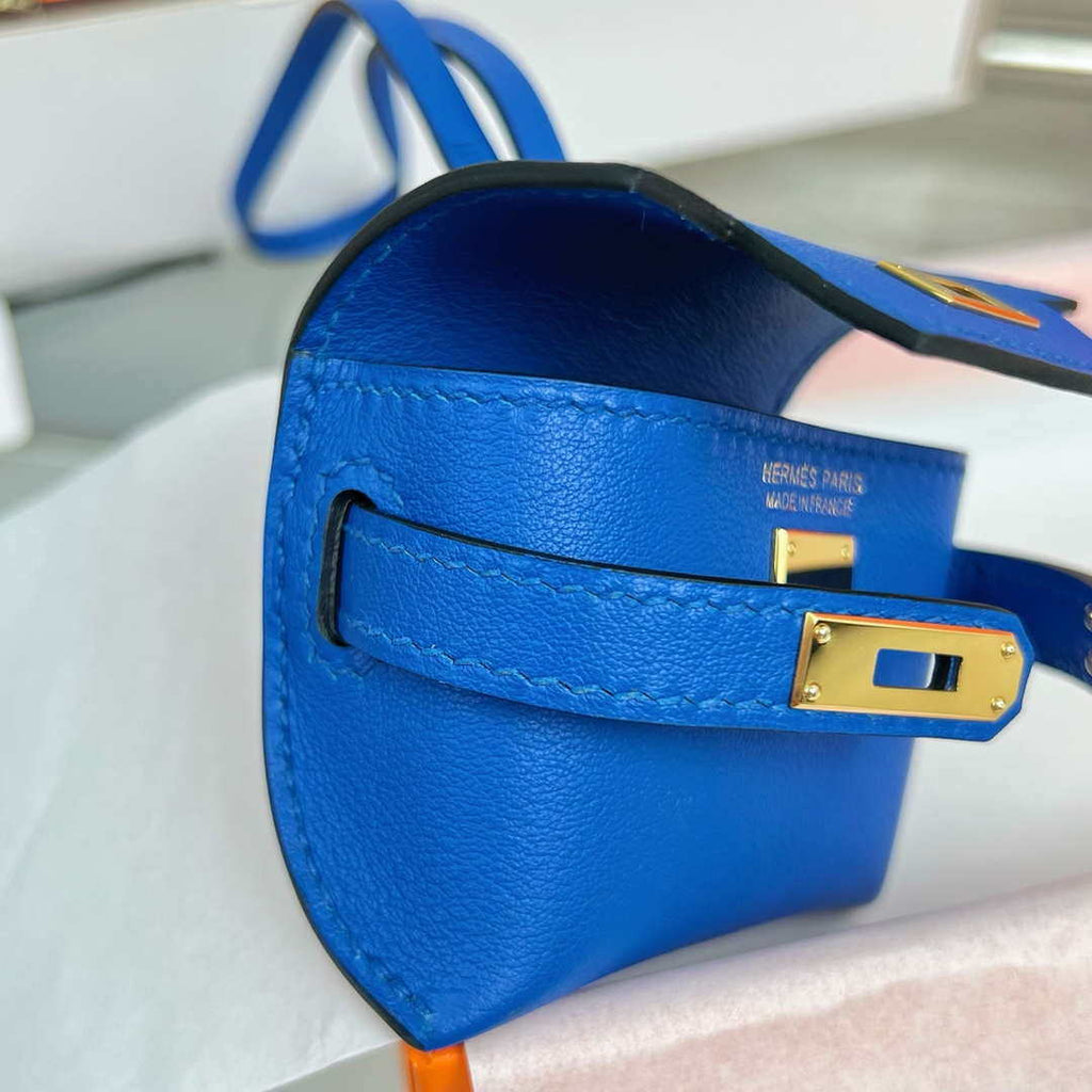 Hermes H084665CK0U Kellyfestival charm Kelly bag charm in Swift calfskin H88912