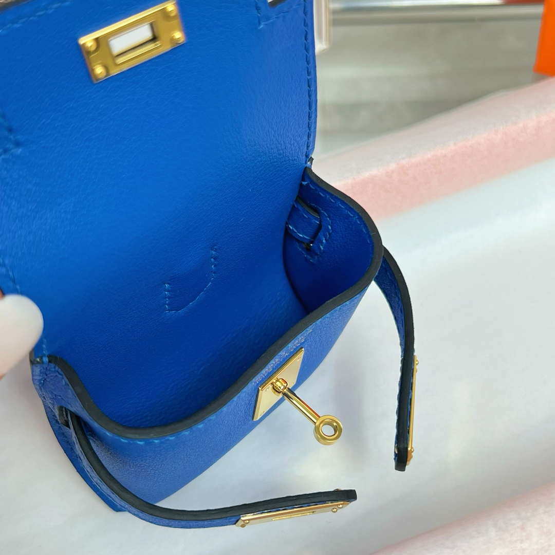 Hermes H084665CK0U Kellyfestival charm Kelly bag charm in Swift calfskin H88912