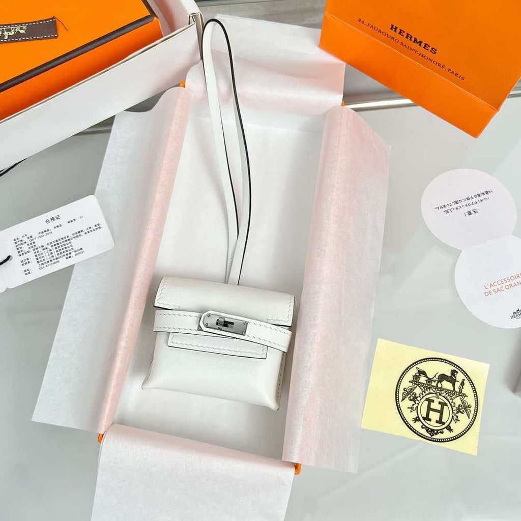 Hermes H084665CK0U Kellyfestival charm Kelly bag charm in Swift calfskin H88913