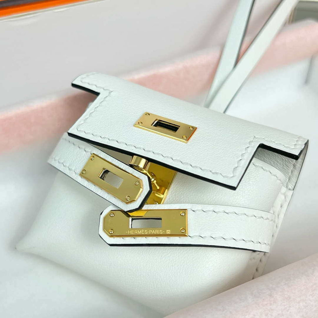 Hermes H084665CK0U Kellyfestival charm Kelly bag charm in Swift calfskin H88913