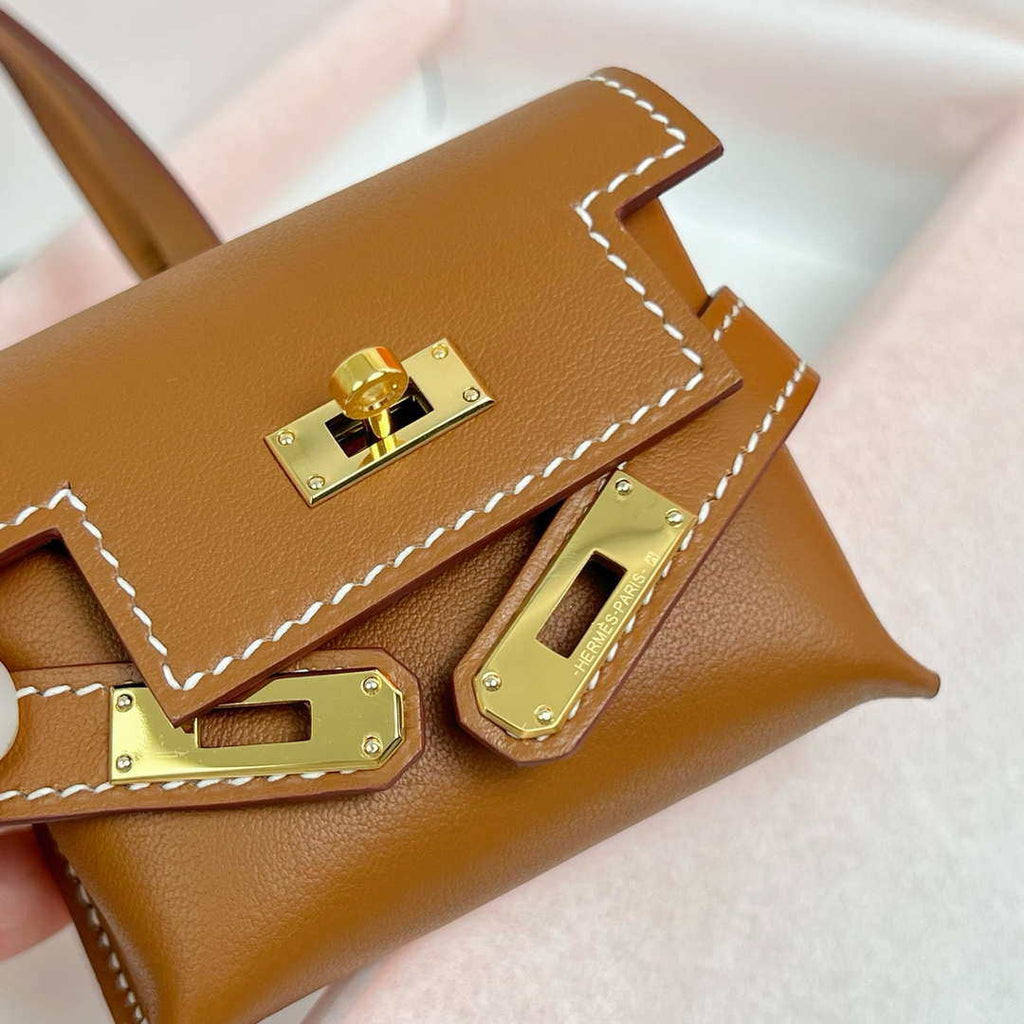 Hermes H084665CK0U Kellyfestival charm Kelly bag charm in Swift calfskin H88914