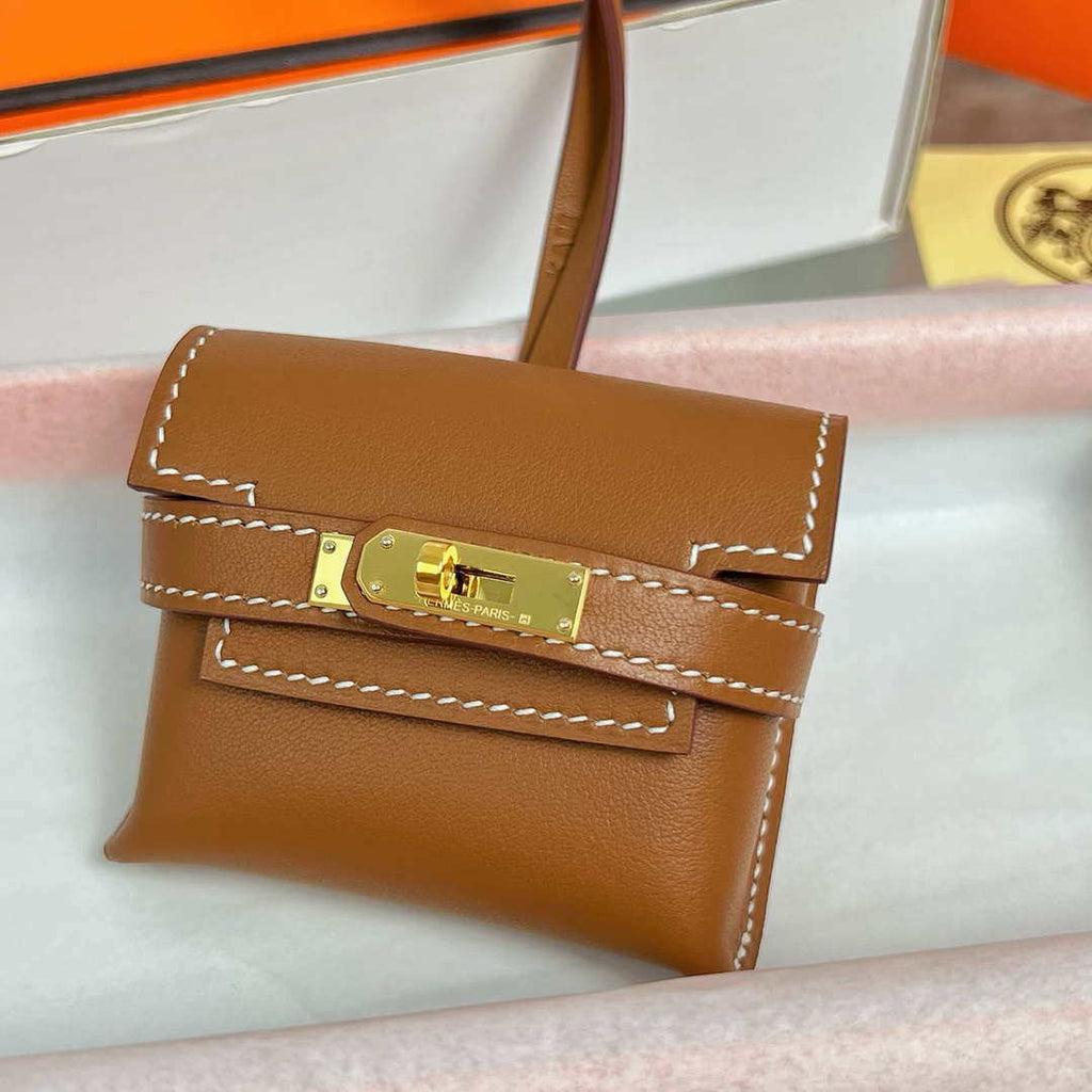 Hermes H084665CK0U Kellyfestival charm Kelly bag charm in Swift calfskin H88914