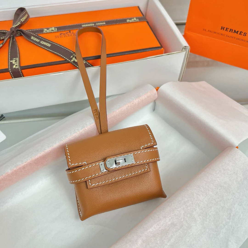 Hermes H084665CK0U Kellyfestival charm Kelly bag charm in Swift calfskin H88914