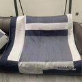 Hermes H102668 Avalon Rocabar Cashmere Blanket 299236 - Default Title - View 1