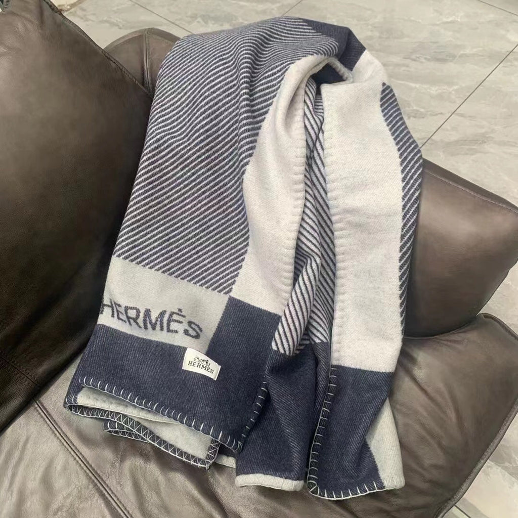 Hermes H102668 Avalon Rocabar Cashmere Blanket 299236