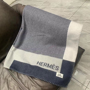 Hermes H102668 Avalon Rocabar Cashmere Blanket 299236 - Default Title - View 5