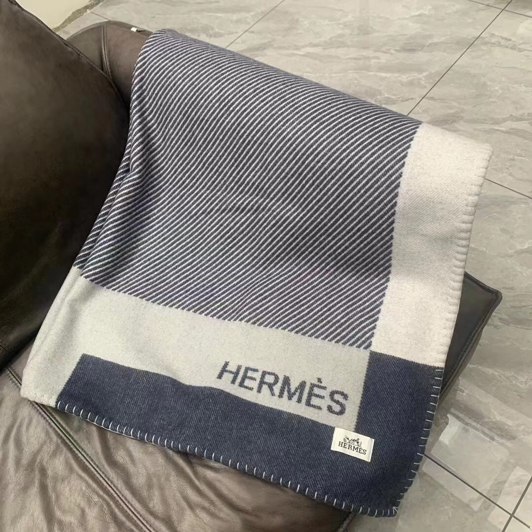 Hermes H102668 Avalon Rocabar Cashmere Blanket 299236