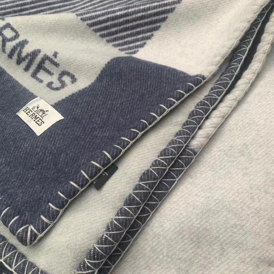 Hermes H102668 Avalon Rocabar Cashmere Blanket 299236