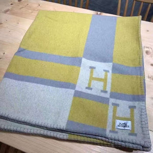 Hermes H102668 Avalon Rocabar Cashmere Blanket 299237 - Default Title - View 4