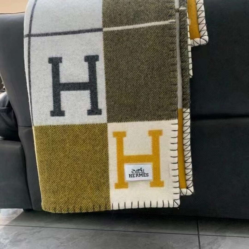 Hermes H102668 Avalon Rocabar Cashmere Blanket 299238