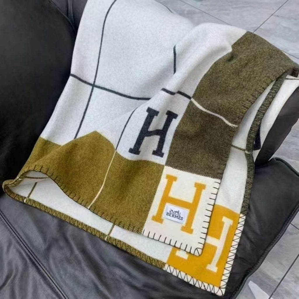 Hermes H102668 Avalon Rocabar Cashmere Blanket 299238