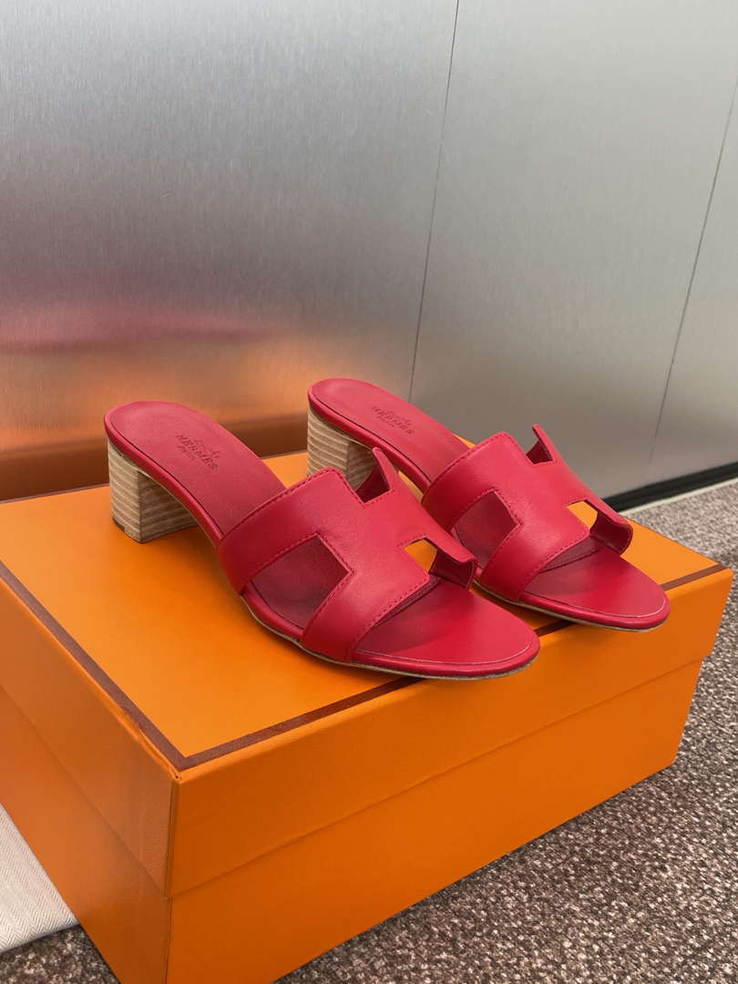 Hermes H141146Zv5K360 Women Oasis sandal smooth Calfskin H33689