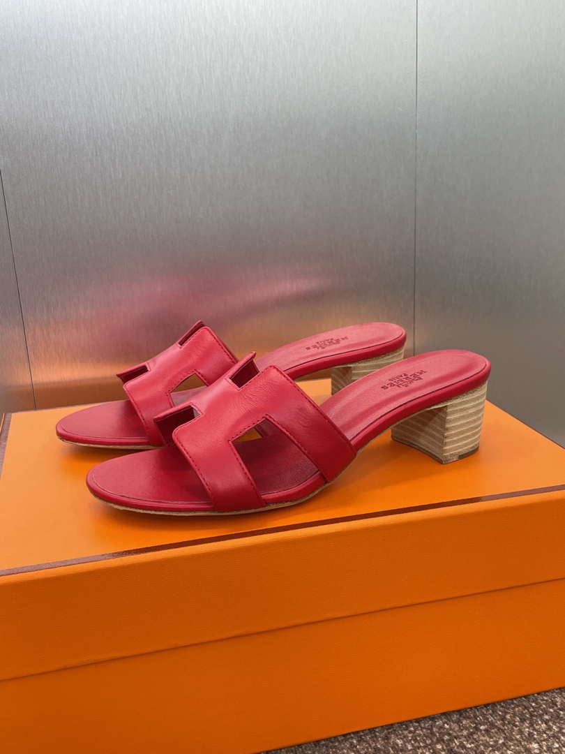 Hermes H141146Zv5K360 Women Oasis sandal smooth Calfskin H33689