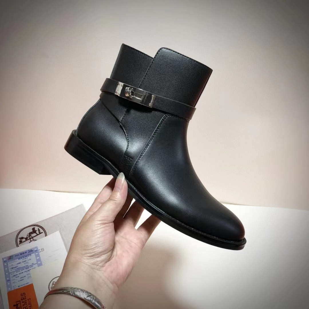 Hermes H162133Z 02340 Neo ankle boot Black - 35 - View 1