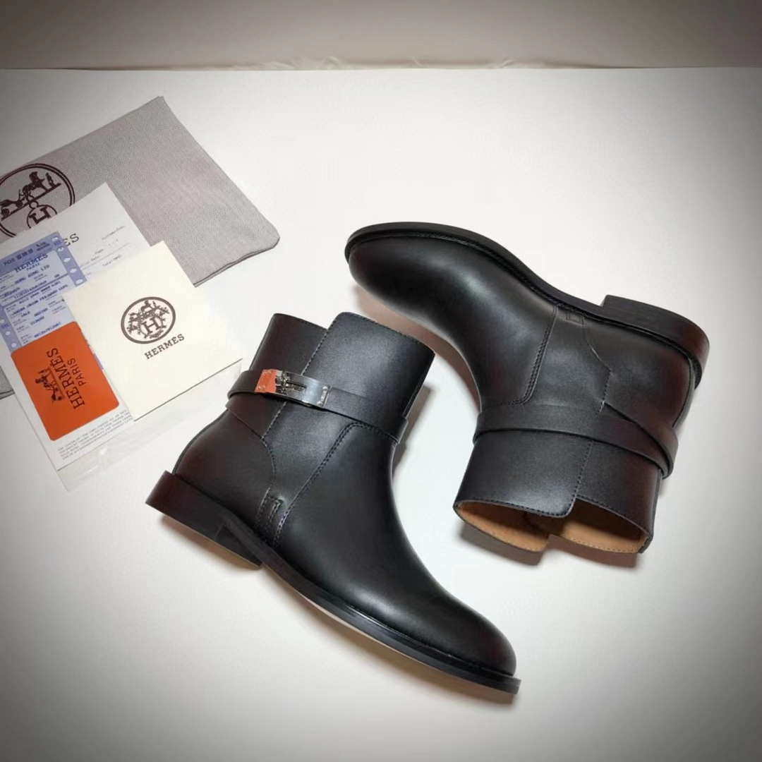 Hermes H162133Z 02340 Neo ankle boot Black