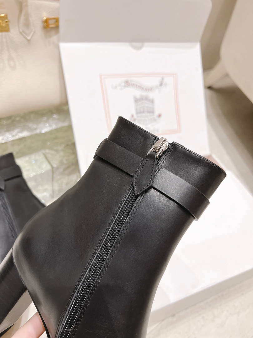 Hermes H182102Z 02350 Saint Germain ankle boot Black