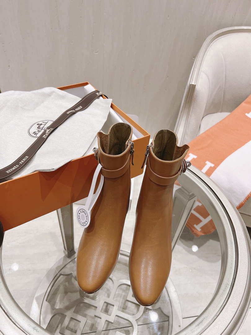 Hermes H182102Z 02350 Saint Germain ankle boot Brown - 35 - View 1