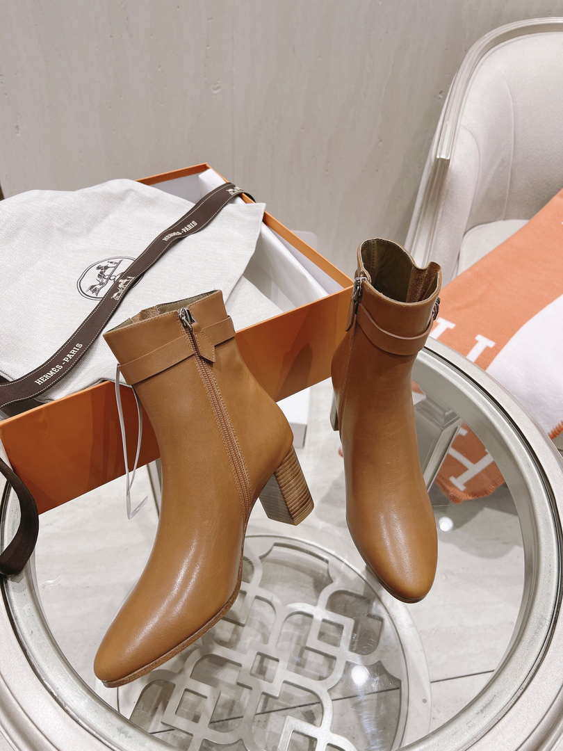 Hermes H182102Z 02350 Saint Germain ankle boot Brown
