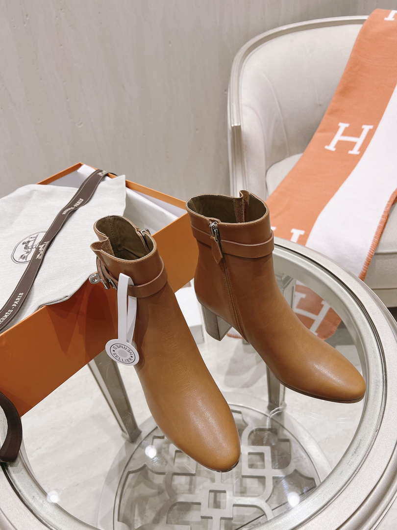 Hermes H182102Z 02350 Saint Germain ankle boot Brown