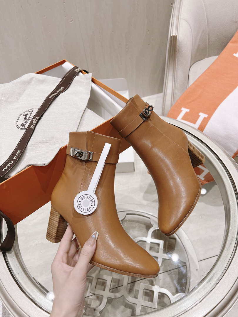 Hermes H182102Z 02350 Saint Germain ankle boot Brown