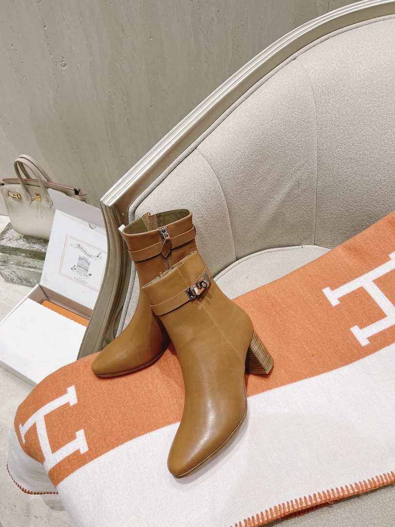 Hermes H182102Z 02350 Saint Germain ankle boot Brown