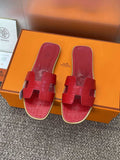 Hermes H202230Zv5K360 Women Crocodile calfskin Oran Sandal H33643