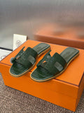 Hermes H202230Zv5K360 Women Crocodile calfskin Oran Sandal H33644