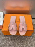 Hermes H202230Zv5K360 Women Crocodile calfskin Oran Sandal H33649