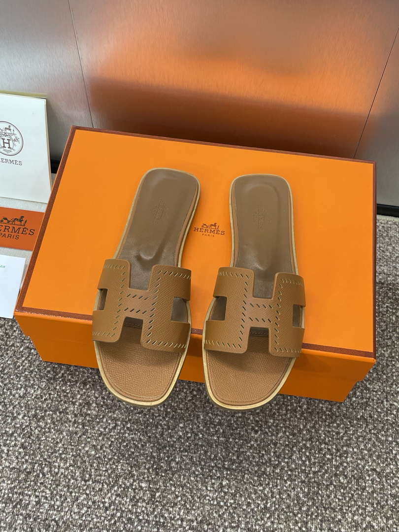 Hermes H202230Zv5K360 Women Oran Sandal H33634