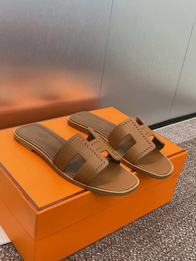 Hermes H202230Zv5K360 Women Oran Sandal H33634