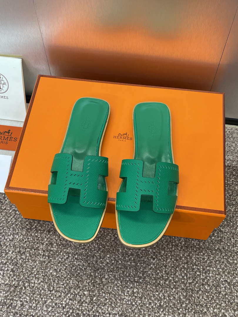 Hermes H202230Zv5K360 Women Oran Sandal H33637