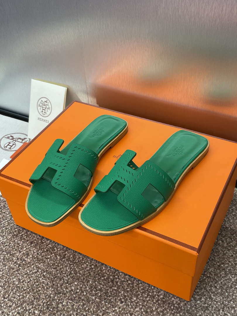 Hermes H202230Zv5K360 Women Oran Sandal H33637