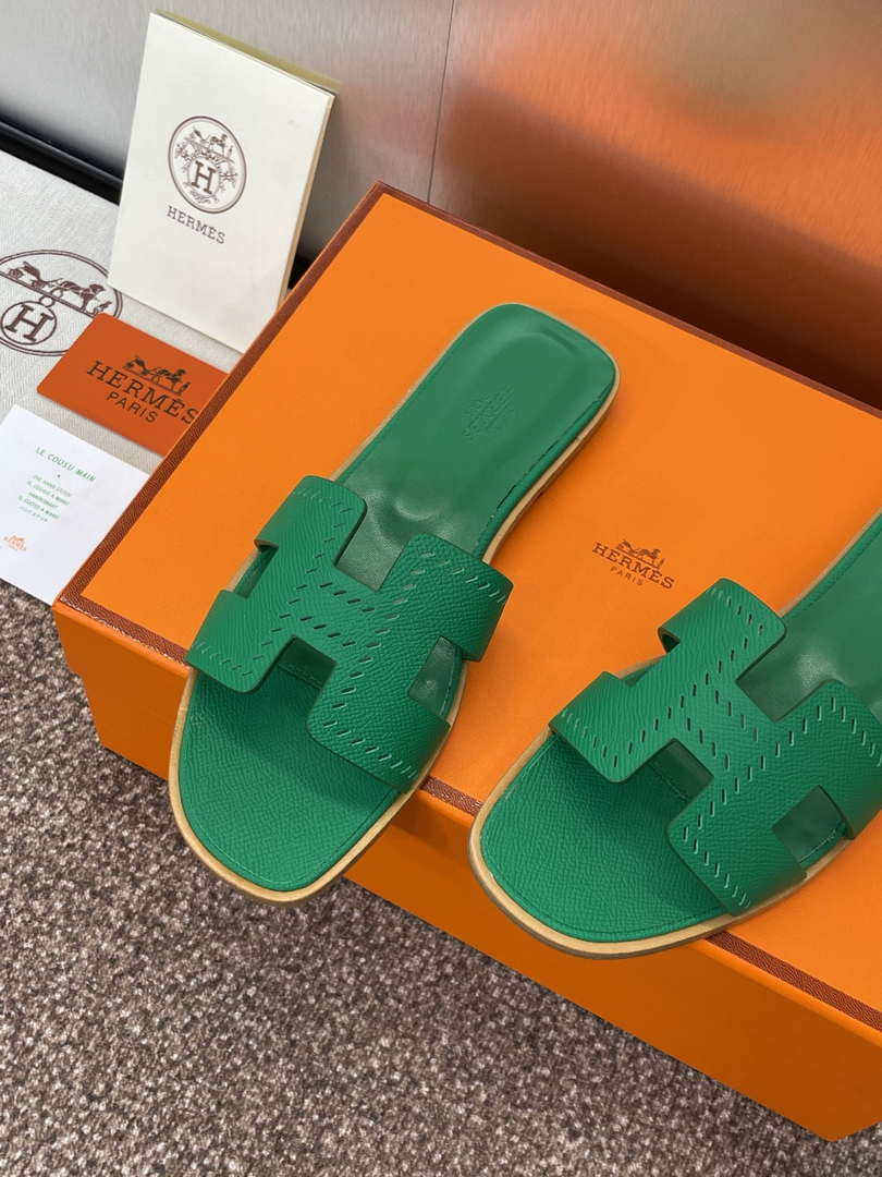Hermes H202230Zv5K360 Women Oran Sandal H33637