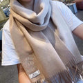 Hermes H208804S Scarves Smoking a Franges Muffler H50017 - Default Title - View 1