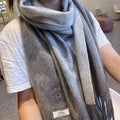 Hermes H208804S Scarves Smoking a Franges Muffler H50018 - Default Title - View 1