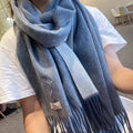 Hermes H208804S Scarves Smoking a Franges Muffler H50019 - Default Title - View 1