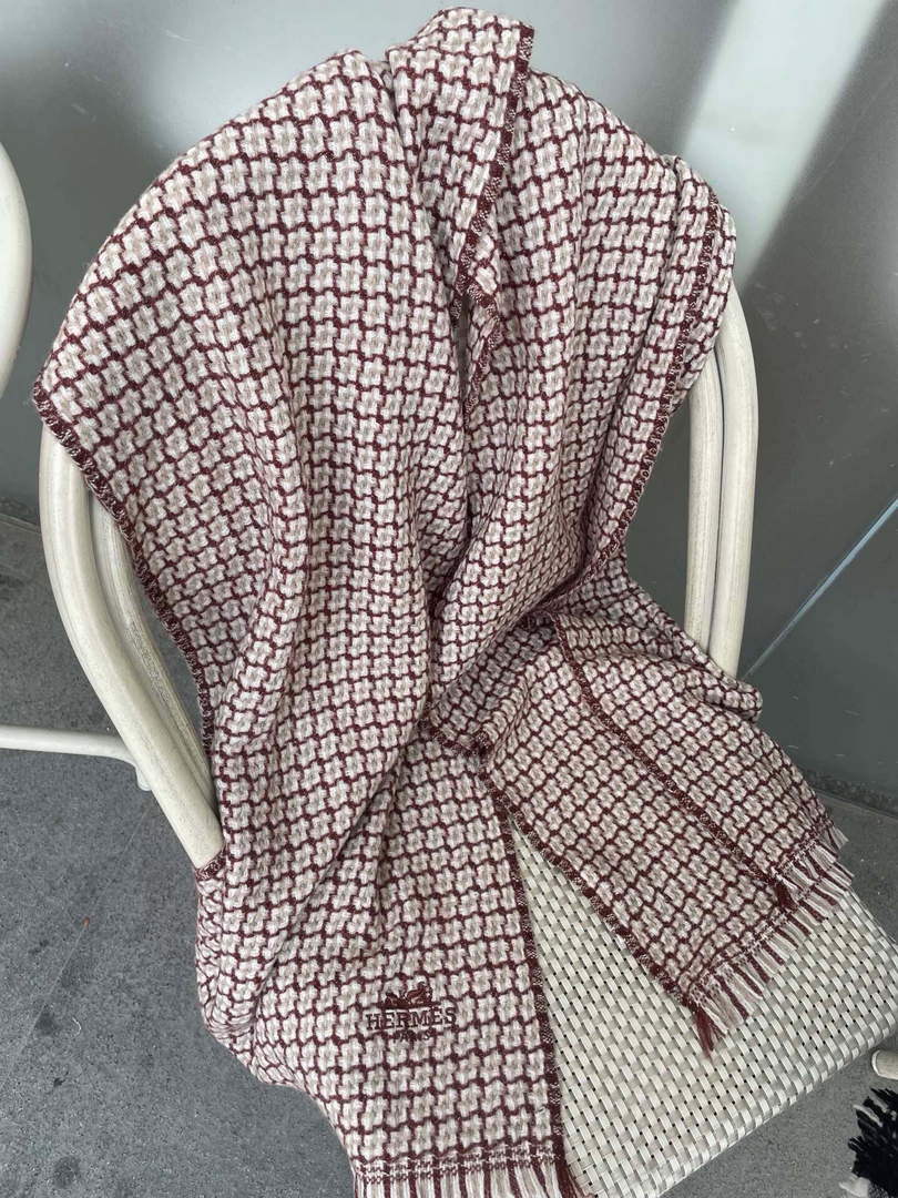 Hermes H208804S Scarves Smoking a Franges Muffler H50021