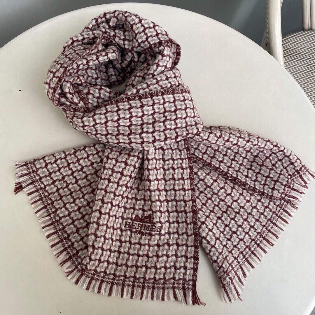 Hermes H208804S Scarves Smoking a Franges Muffler H50021