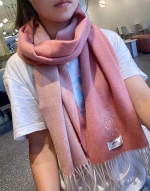 Hermes H208804S Scarves Smoking a Franges Muffler H50020 - Default Title - View 1