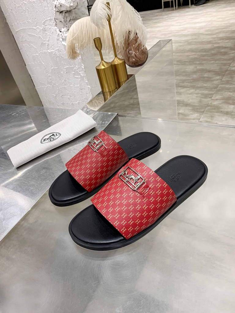 Hermes H211860 Men's Slippers Wholesale Hermes Izmir Sandals H290032