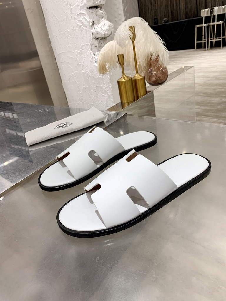 Hermes H211860 Men's Slippers Wholesale Hermes Izmir Sandals H290046