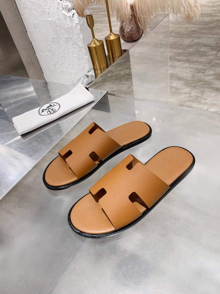 Hermes H211860 Men's Slippers Wholesale Hermes Izmir Sandals H290047