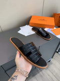 Hermes H211860 Men's Slippers Wholesale Hermes Izmir Sandals H290049