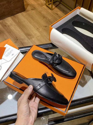 Hermes H212296Zv02355 Oz Flat mules Black - 35 - View 1
