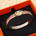 Hermes H214444B Collier de Chien Bracelet Silver - Default Title - View 1