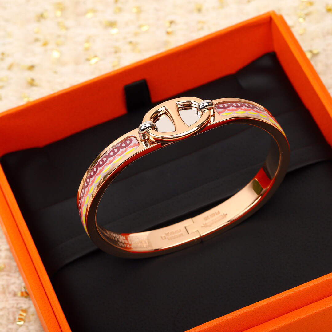 Hermes H214444B Collier de Chien Bracelet Rose gold - Default Title - View 1