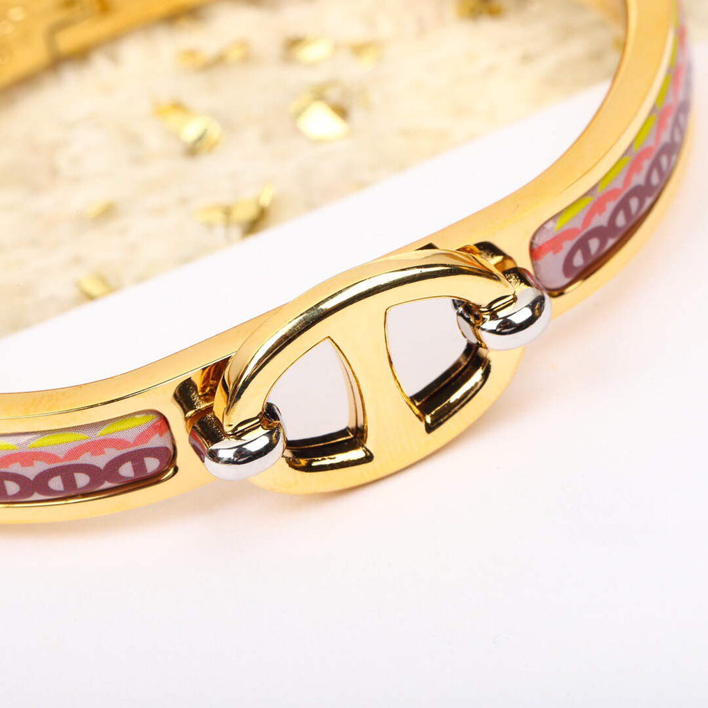 Hermes H214444B Collier de Chien Bracelet Gold